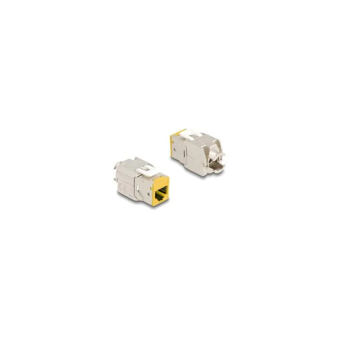 Keystone Modul RJ45 Buchse zu LSA Cat.6A werkzeugfrei gelb Set 10 Stück — image 2