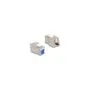 Keystone Modul RJ45 Buchse zu LSA Cat.6A werkzeugfrei mit blauer Staubschutzkappe