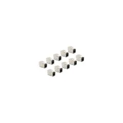 Keystone Modul RJ45 Buchse zu LSA Cat.6A werkzeugfrei schwarz Set 10 Stück