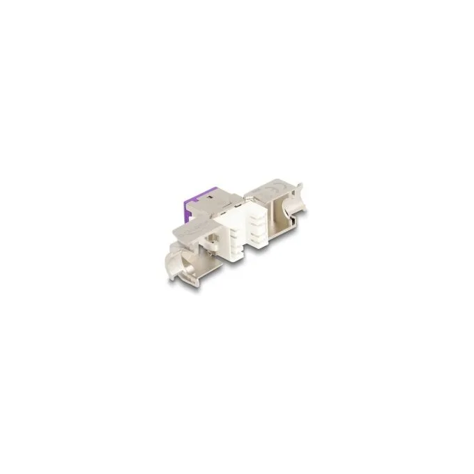Keystone Modul RJ45 Buchse zu LSA Cat.6A werkzeugfrei violett Set 10 Stück — image 3