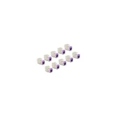 Keystone Modul RJ45 Buchse zu LSA Cat.6A werkzeugfrei violett Set 10 Stück