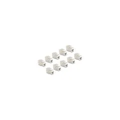 Keystone Modul RJ45 Buchse zu LSA Cat.6A werkzeugfrei weiß Set 10 Stück