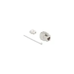 Keystone Modul RJ45 Buchse zu LSA Cat.8.1 STP mit Metall Latch werkzeugfrei