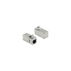 Keystone Modul RJ45 Buchse zu RJ45 Buchse Cat.6A 90° gewinkelt