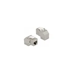 Keystone Modul RJ45 Buchse zu RJ45 Buchse Cat.6A 90° gewinkelt