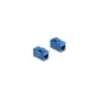 Keystone Modul RJ45 Buchse zu RJ45 Buchse Cat.6A UTP blau