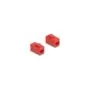 Keystone Modul RJ45 Buchse zu RJ45 Buchse Cat.6A UTP rot