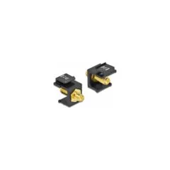 Keystone Modul RP-SMA Buchse to RP-SMA Buchse schwarz