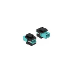 Keystone Modul SC Simplex Buchse zu SC Simplex Buchse aqua schwarz