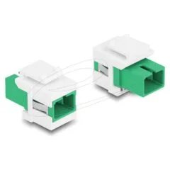 Keystone Modul SC Simplex Buchse zu SC Simplex Buchse grün weiß