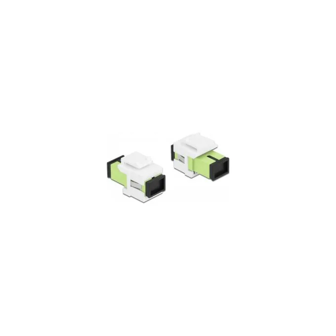 Keystone Modul SC Simplex Buchse zu SC Simplex Buchse lindgrün weiß — image 3