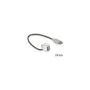 Keystone Modul USB 2.0 A Buchse 110° to USB 2.0 A Buchse mit Kabel weiß