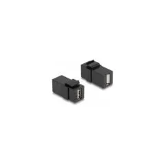 Keystone Modul USB 2.0 A Buchse zu USB 2.0 A Buchse schwarz