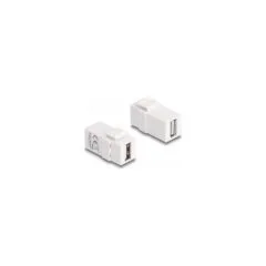 Keystone Modul USB 2.0 A Buchse zu USB 2.0 A Buchse weiß