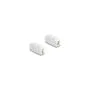 Keystone Modul USB 2.0 Typ-A Buchse zu USB 2.0 Typ-B Buchse beidseitig einbaubar weiß