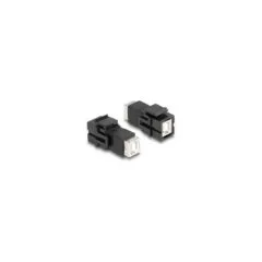 Keystone Modul USB 2.0 Typ-B Buchse zu USB 2.0 Typ-B Buchse schwarz