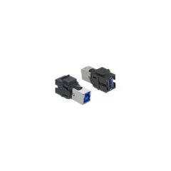 Keystone Modul USB 5 Gbps A Buchse to USB 5 Gbps B Buchse schwarz