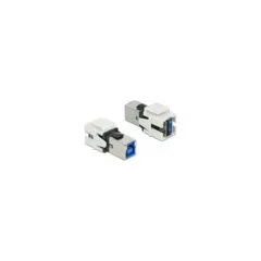 Keystone Modul USB 5 Gbps A Buchse to USB 5 Gbps B Buchse weiß
