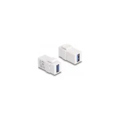 Keystone Modul USB 5 Gbps A Buchse zu USB 5 Gbps A Buchse weiß