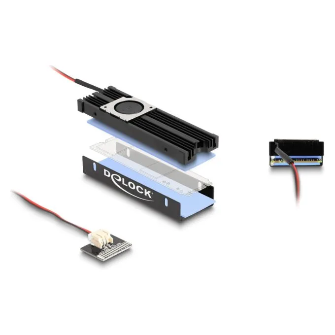 Kühlkörper mit Lüfter für M.2 SSD 2280 schwarz — image 7