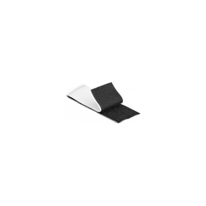 Klettband selbstklebend mit Haft- und Flauschband L 10 m x B 50 mm schwarz — image 2