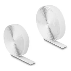 Klettband selbstklebend mit Haft- und Flauschband L 5 m x B 20 mm weiß
