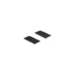 Klettpad selbstklebend mit Haft- und Flauschpad L 100 x B 50 mm Set 10 Stück schwarz