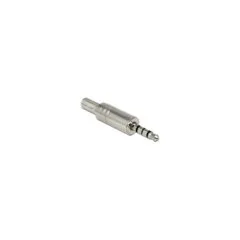 Klinkenstecker 3.5 mm 4 Pin Stereo mit Knickschutz Lötversion