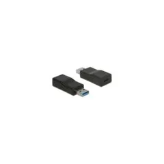 Konverter USB 10 Gbps Typ-A Stecker to USB Type-CTM Buchse Aktiv schwarz