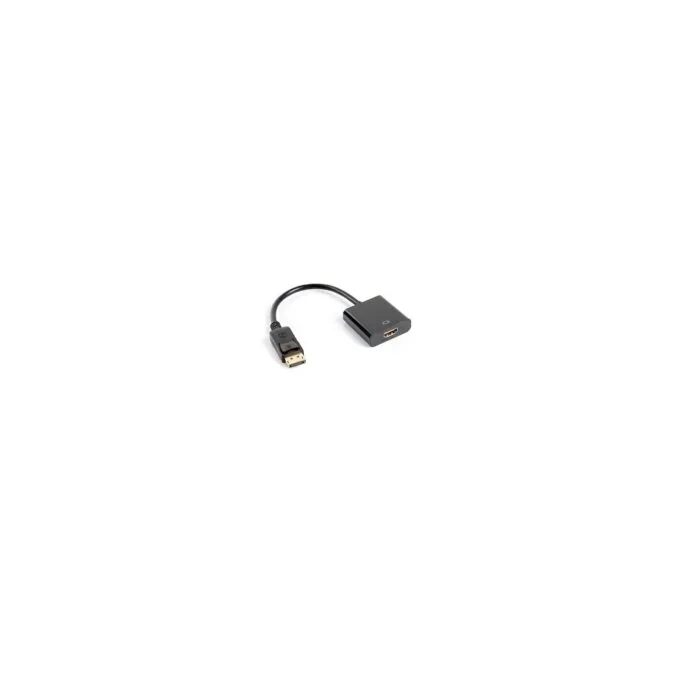 LANBERG Displayport (M)V1.2- to HDMI(F) Kabel 0.1m schwarz — image 1