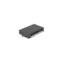 Leergehäuse 6 Port für Keystone RJ-Module schwarz - zur Montage an Tisch. Wand oder Hutschiene