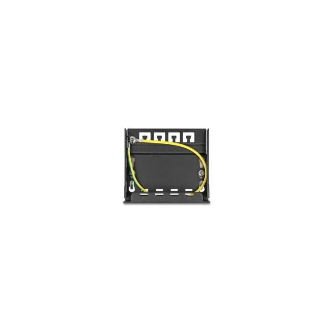 Leergehäuse 4 Port für Keystone RJ-Module schwarz - zur Montage an Tisch. Wand oder Hutschiene — image 3