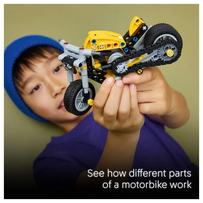 LEGO 42225 Technic Gelbes Motorrad — image 25