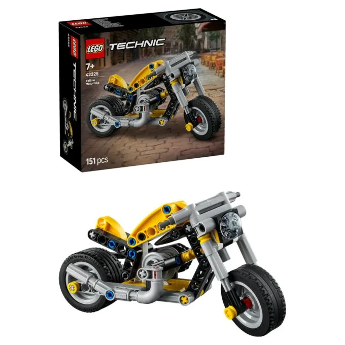 LEGO 42225 Technic Gelbes Motorrad — image 5