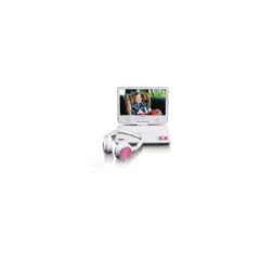 LENCO DVP-910 9' DVD-Player + USB & KfZ-Halterung. pink wei