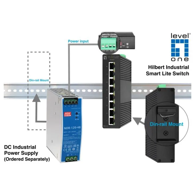 LevelOne IGS-2108 Hilbert 8-Port Gigabit Smart Lite Switch — image 4