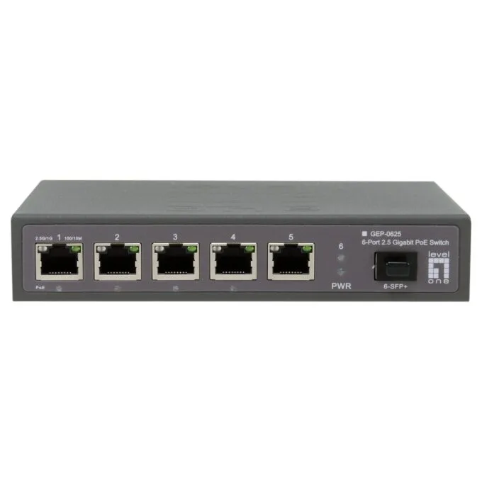 LevelOne PoE+Switch 4x2.5GE PoE 1x2.5GE +65W unmanag.Plastik — image 2