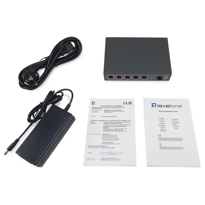 LevelOne PoE+Switch 4x2.5GE PoE 1x2.5GE +65W unmanag.Plastik — image 6