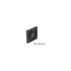 Lüftergitter mit Staubfilter 60 x 60 mm schwarz