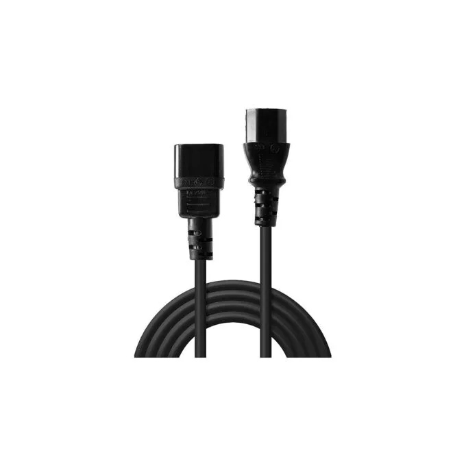 LINDY 0.5m IEC C14 an IEC C13 Netzkabel — image 2