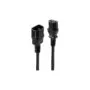 LINDY 0.5m IEC C14 an IEC C13 Netzkabel