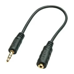 LINDY Audioadapter 2.5mm Kupplung an 3.5mm Stecker 0.2m