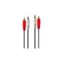 LINDY Audiokabel 1m 2xRCA 2xRCA (Chinch) m m vergoldet