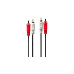 LINDY Audiokabel Stereo 2xRCA 2xRCA M M 20m