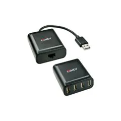 LINDY Extender USB 2.0 Cat5 4 Ports 60m