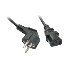 LINDY IEC-Netzkabel 5m Schuko-Winkelst. IEC320C13