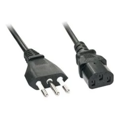 LINDY IEC-Netzkabel Italien IEC320 C1 2m