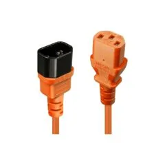 LINDY IEC-Netzverlängerung C14 - C13 orange 2m