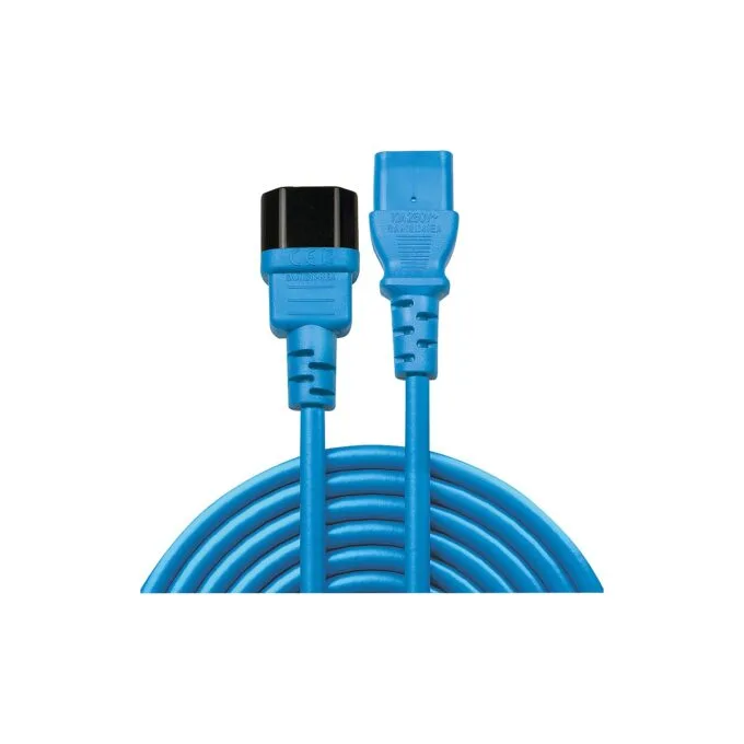 LINDY IEC-Netzverlängerung C14 - C13 blau 0.5m — image 2