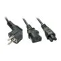 LINDY IEC-Y-Netzkabel an IEC C13 & C5 Schukostecker C13 2m